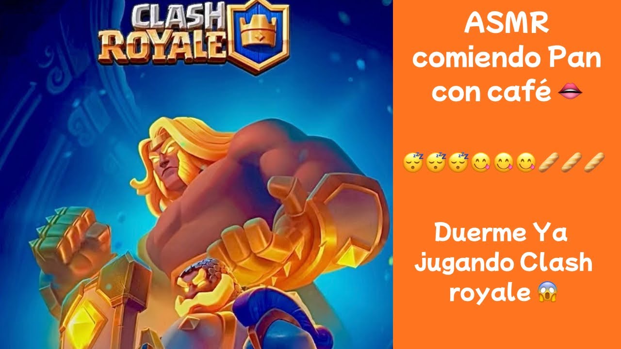 ASMR| Comiendo pan con mantequilla 🎙️🥖🫦. Jugando Clash Royale 