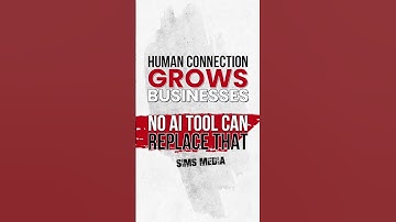 Human connection grows businesses. No AI tool can replace that.