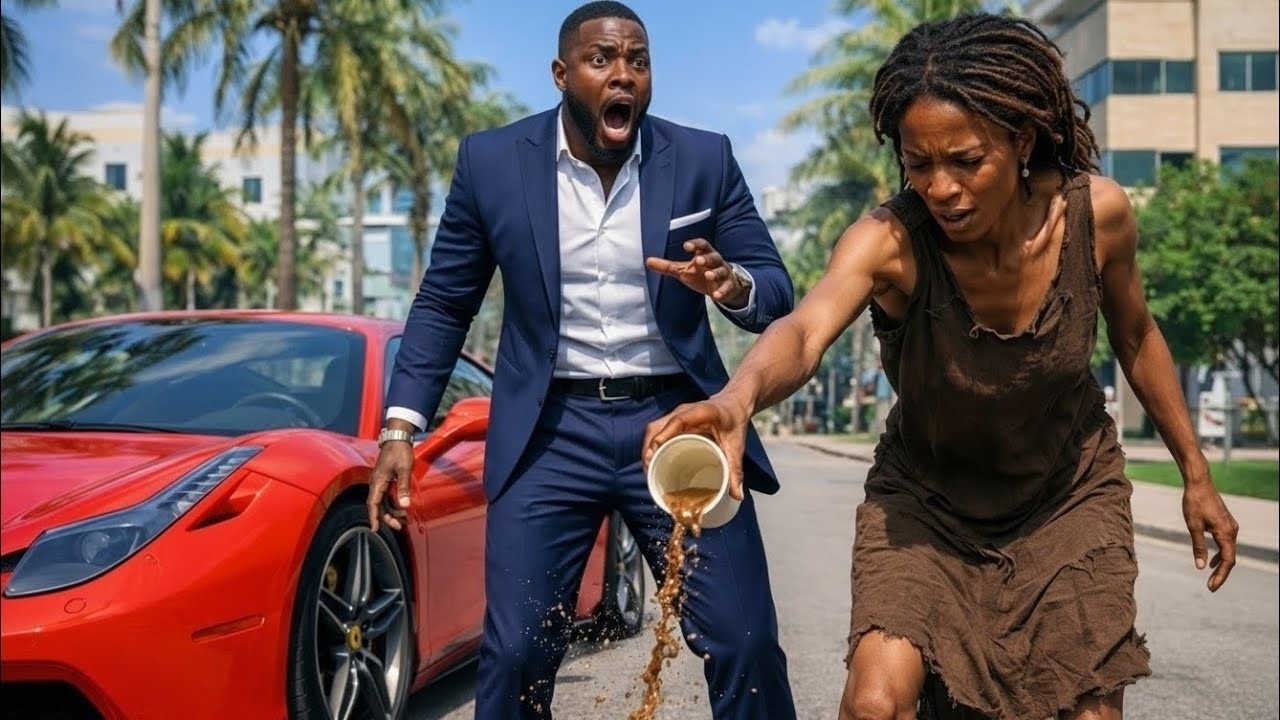 UNE MENDIANTE RENCONTRE UN MILLIARDAIRE… ELLE RENVERSÉ SON CAFÉ EMPOISONNÉ ET SAUVE SA VIE !