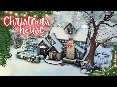 Рождественский дом🎁│Строительство│Christmas house│SpeedBuild│NO CC [The Sims 4]