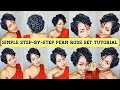 Easy Perm Rod Set on Dry 4C Natural Hair | Step-by-Step Tutorial | Create Beginner-Friendly Curls 