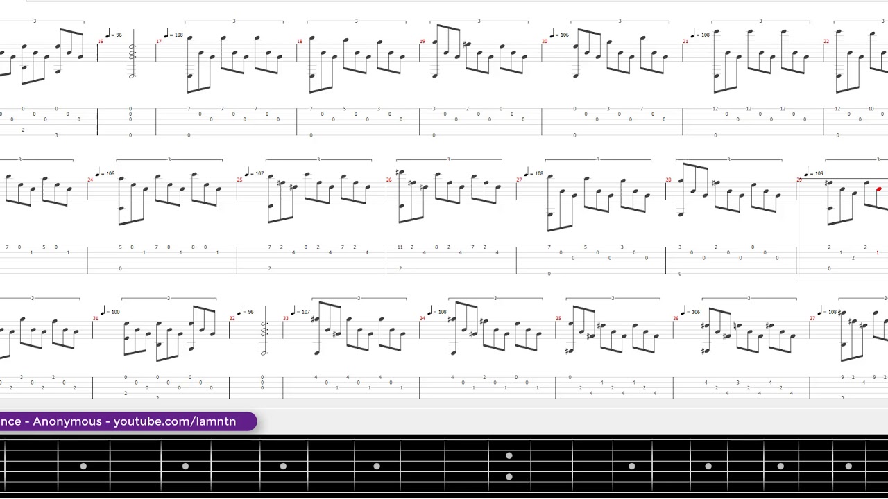 Romance - Guitar Tab - Tập Đánh Guitar - Youtube