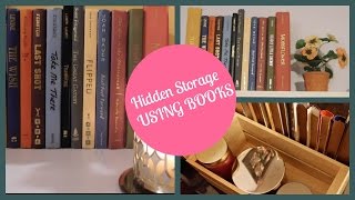 DIY| Hidden Storage Using Books!