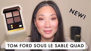 TOM FORD - NEW Sous Le Sable Eye Color Quad - Swatches and Demo