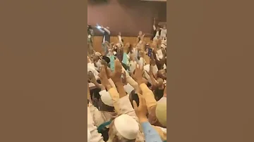 دہلی انڈیا میں Razaacademyho کے زیر اہتمام تحفظ ناموس رسالت کانفرنس میں لبیک یا رسول اللہ ﷺ کی 