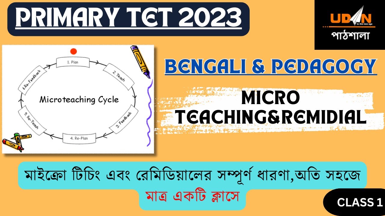 primary-tet-2023-bengali-pedagogy-micro-teaching-remidial-youtube