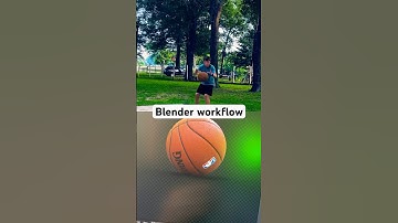 How I made floating Basketball VFX! #vfx #blender #tutorial #workflow #blender3d #filmmaking