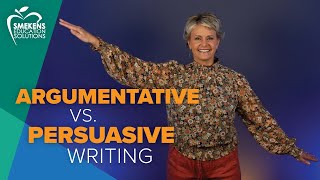 Compare argumentative vs. persuasive writing