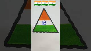 How to draw Indian Flag Colour #shorts #trending #trending #art #artscraft #drawing #viral #flag