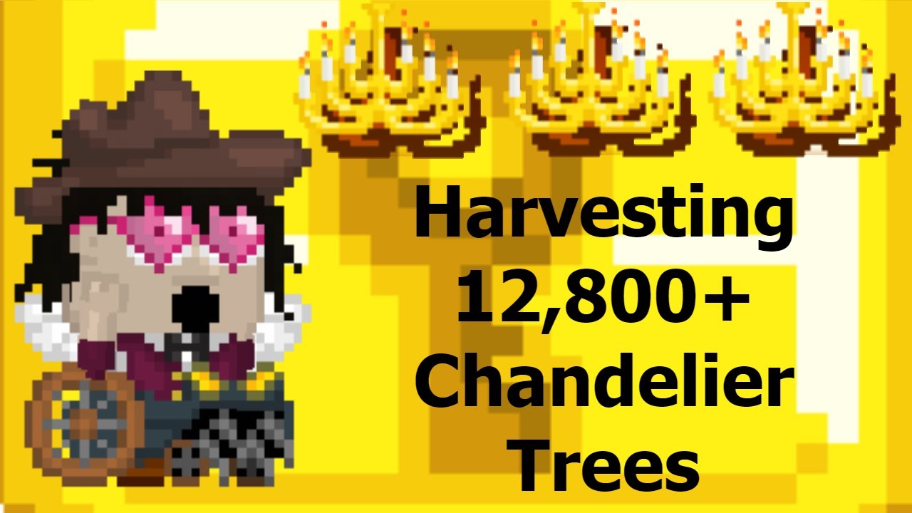 Growtopia Harvesting and Selling 12,800+ Chandelier Trees [Profit