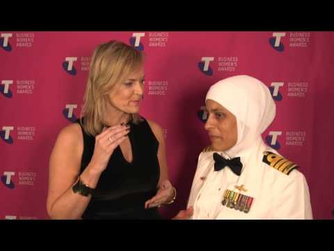 2015 Telstra Business Woman Of The Year Australian Navy Captain Mona Shindy