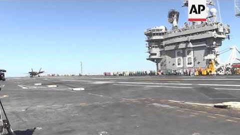 The first aircraft carrier arrested landing with the F-35C is scheduled this week aboard the USS Nim