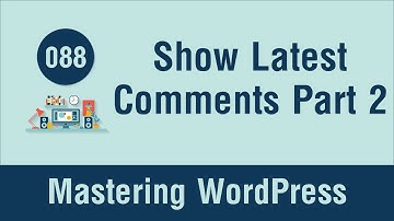 Mastering WordPress in Arabic #088 - Latest Comments In Author Page Part 2