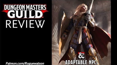 DMs Guild Review - Adaptable NPCs