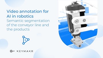 Video annotation for AI in robotics - Semantic segmentation of the conveyor line and the products