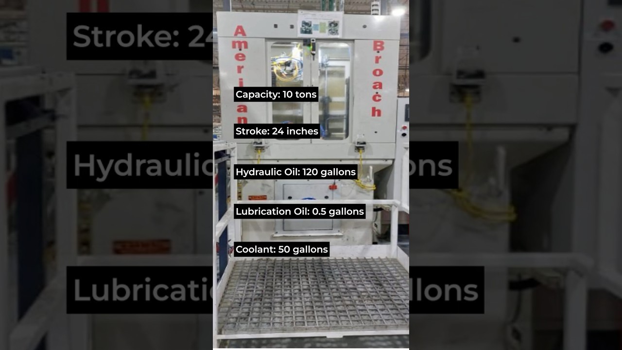 2021 AMERICAN BROACH & MACHINE CO. T10-24 BROACHING MACHINE  FOR SALE AT AUCTO.COM