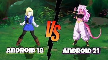 Android 18 vs Android 21 dragon ball fights / mugen
