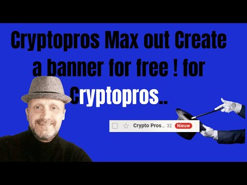 Cryptopros Max out Create a banner for free ! for cryptopros..