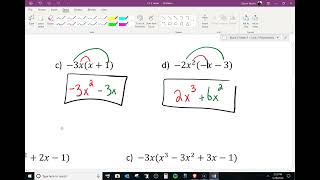 Unit 3 Chapter 2 Monomial Multiplication Part 2