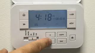 HOW TO   Set The Heating Hot Water Operation on, off, auto, all day   ES3247B