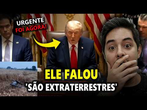 FOI AGORA - TRUMP CONFESSOU: 'SÃO COISAS DE EXTRATERRESTRES' + OVNIs CAINDO? + METEORO ou OVNI?