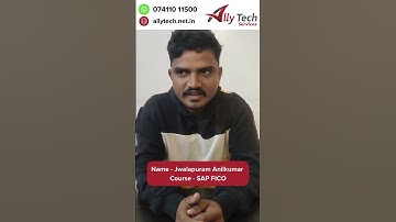 Student Testimonial: Journey with Ally Tech Services - SAP FICO Course #sapfico #btmlayout #shorts