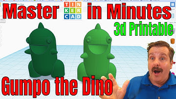 A 3D printable Tinkercad Dino Keychain | Drakes Gumpo the Dino