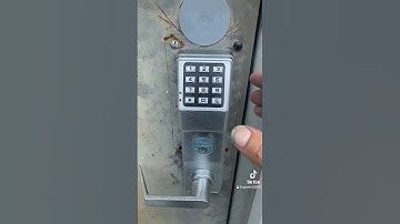 Installed new pushbutton lock#allockandkeyco #locksmithlife #stl #work