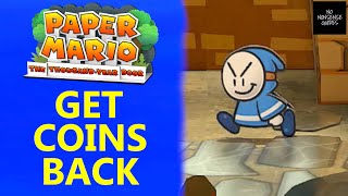 How to Get Back Stolen Coins in Paper Mario Thousand Year Door After Getting Robbed in Rogueport