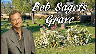The Grave of Bob Saget and his House in Brentwood California