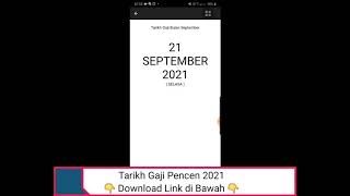 Tarikh gaji pencen 2022