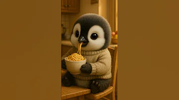 YAY NOODLESSSS OUR Little Cute Penguin Dudidudidam Dudi Dam Viral Kitchen 