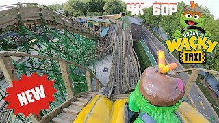 Sesame Place Oscar's Wacky Taxi Front and Back Seat POV Ride Opening Day