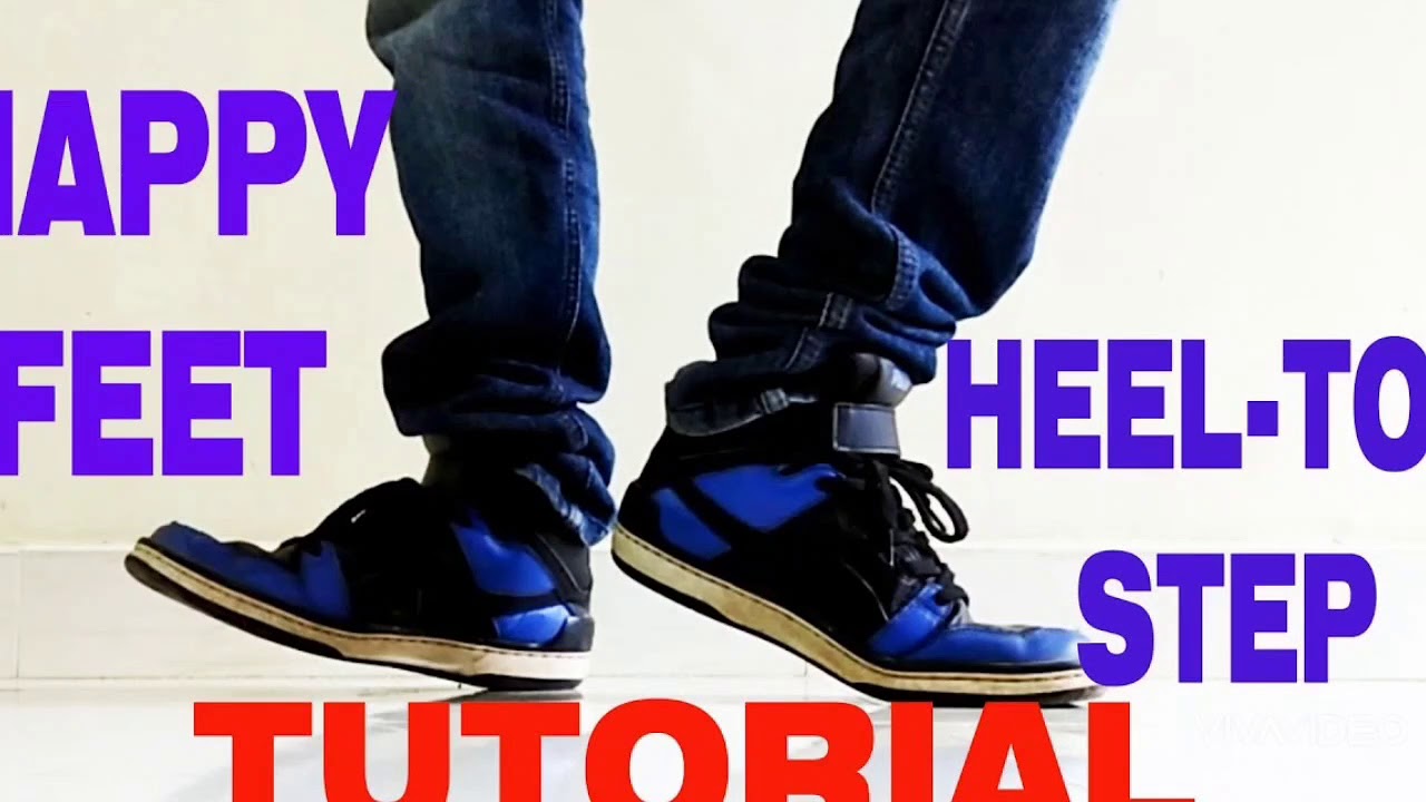 Happy feet / Heel toe step Tutorial Footwork shuffle dance YouTube