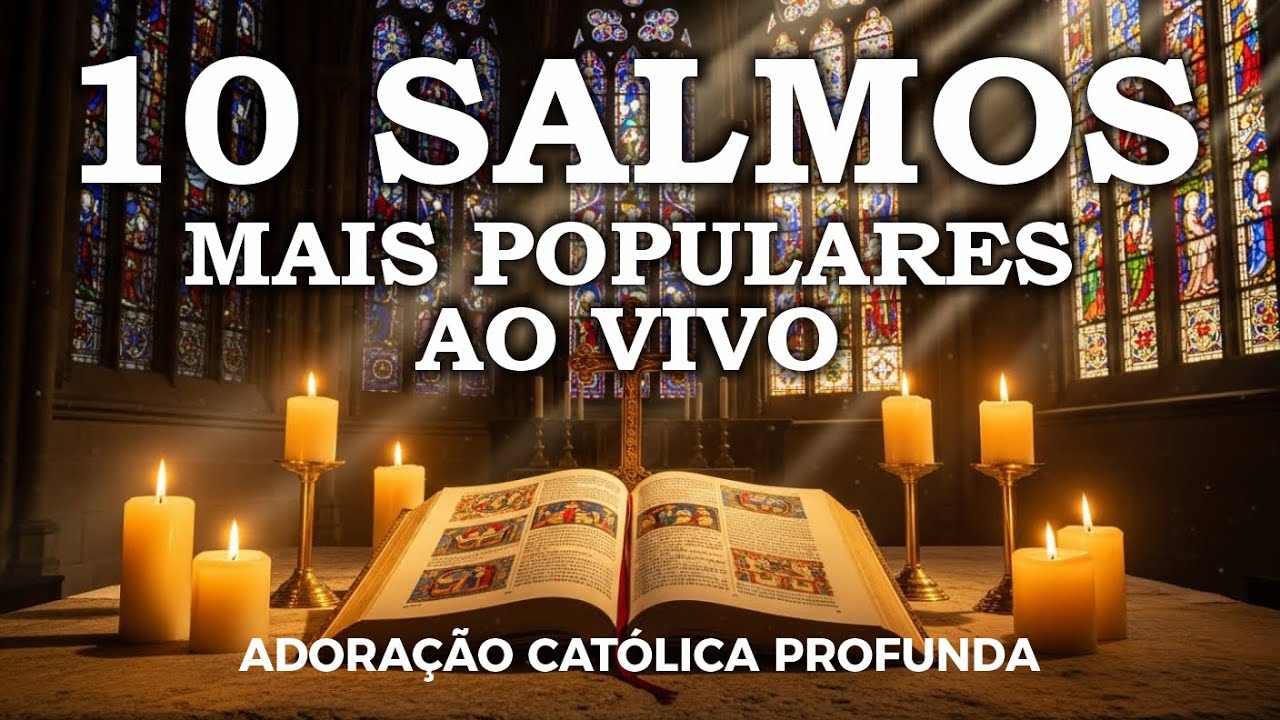 10 SALMOS MAIS POPULARES AO VIVO | Adoração Católica Profunda 🙏