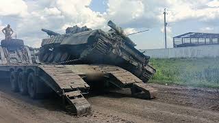 Трешак ) T-64BV,unsuccessful attempts to enter the trawl.