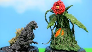 Godzilla, Biollante, Mechagodzilla & Hedorah Miniature Diorama Figures [HG D+ Godzilla 02]