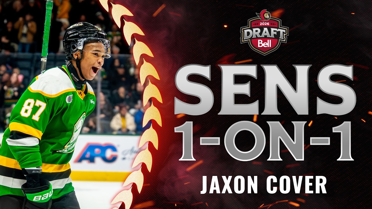 "It was worth the wait": Sens pick Jaxon Cover 32nd overall