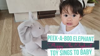 Peek-a-Boo Elephant Toy Sings to Baby