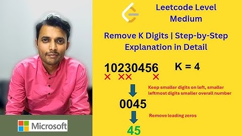 LeetCode Remove K Digits Explained