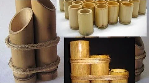 Como cortar bambu para fazer vaso?