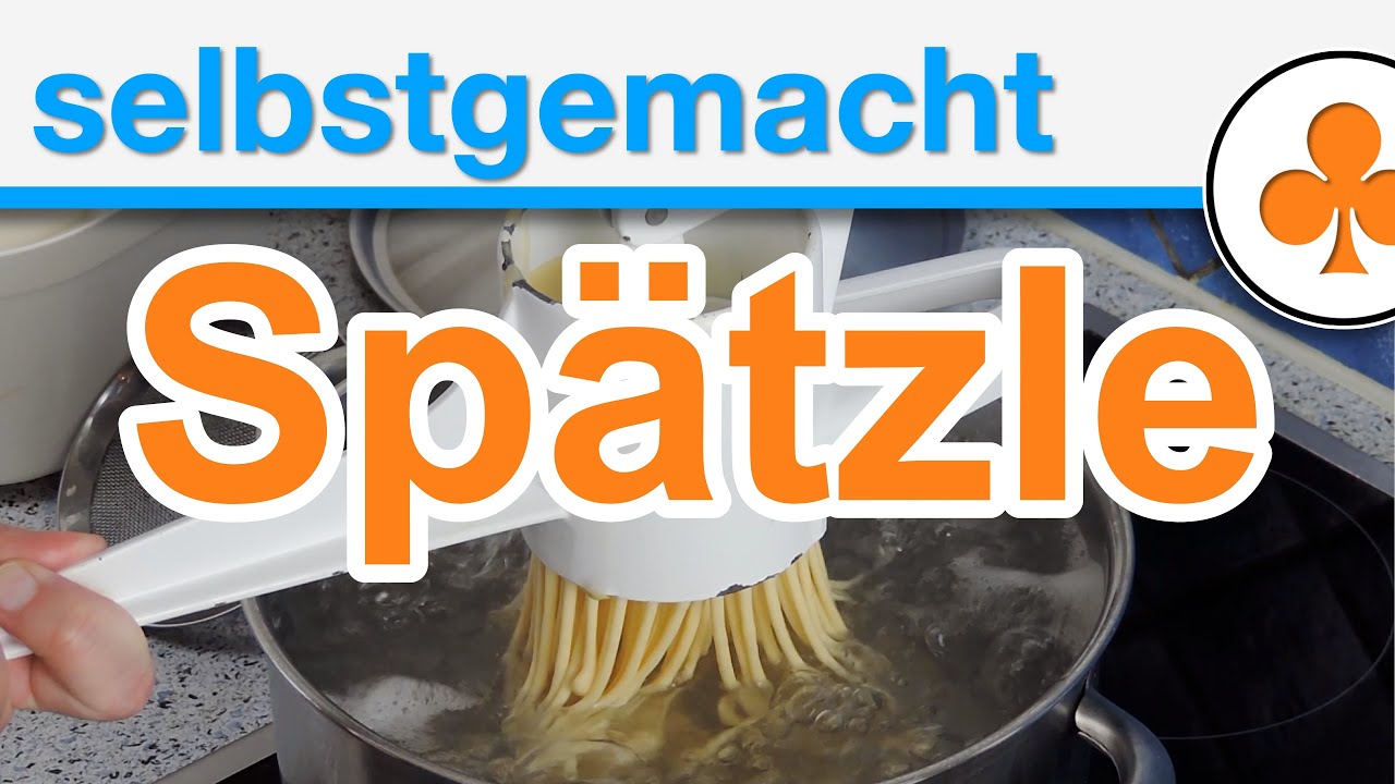 Spätzle selber machen (schwäbisch mit Untertiteln)