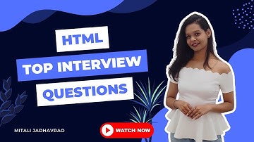 HTML Interview Questions | Part -1