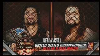 Wwe Hell In A Cell 2016 Official Match Card L Roman Reigns Vs. Rusev