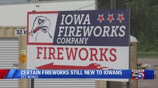 Fireworks ahead of the 4th of July in Iowa