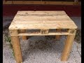 How To Build A Table Out Of Pallets