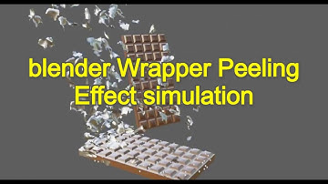 blender Wrapper Peeling Effect simulation