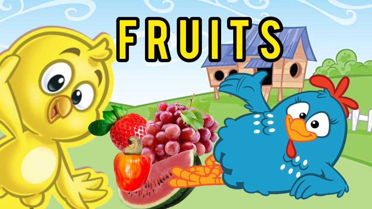 Aprendendo as Frutas em Inglês || Pintinho Amarelinho || Galinha ...
