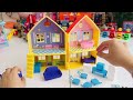 Unboxing the papa pig's color house and tiny furniture that is attractive and relaxing