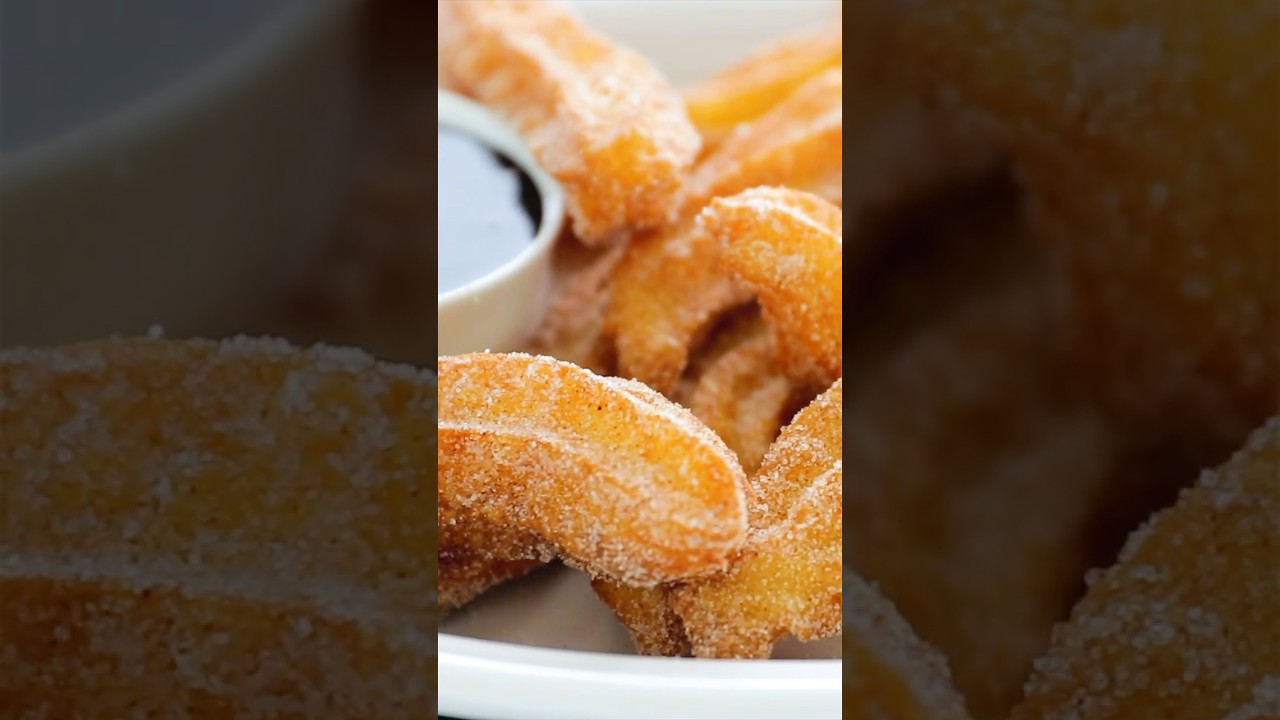 Hot, Crispy Churros with Cinnamon Sugar 🔥🍩 #Shorts